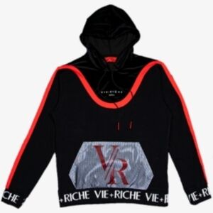 Vie-Riche Hoodie Black/Size S/Hold on left sleeve/Msrp$128/NWT
